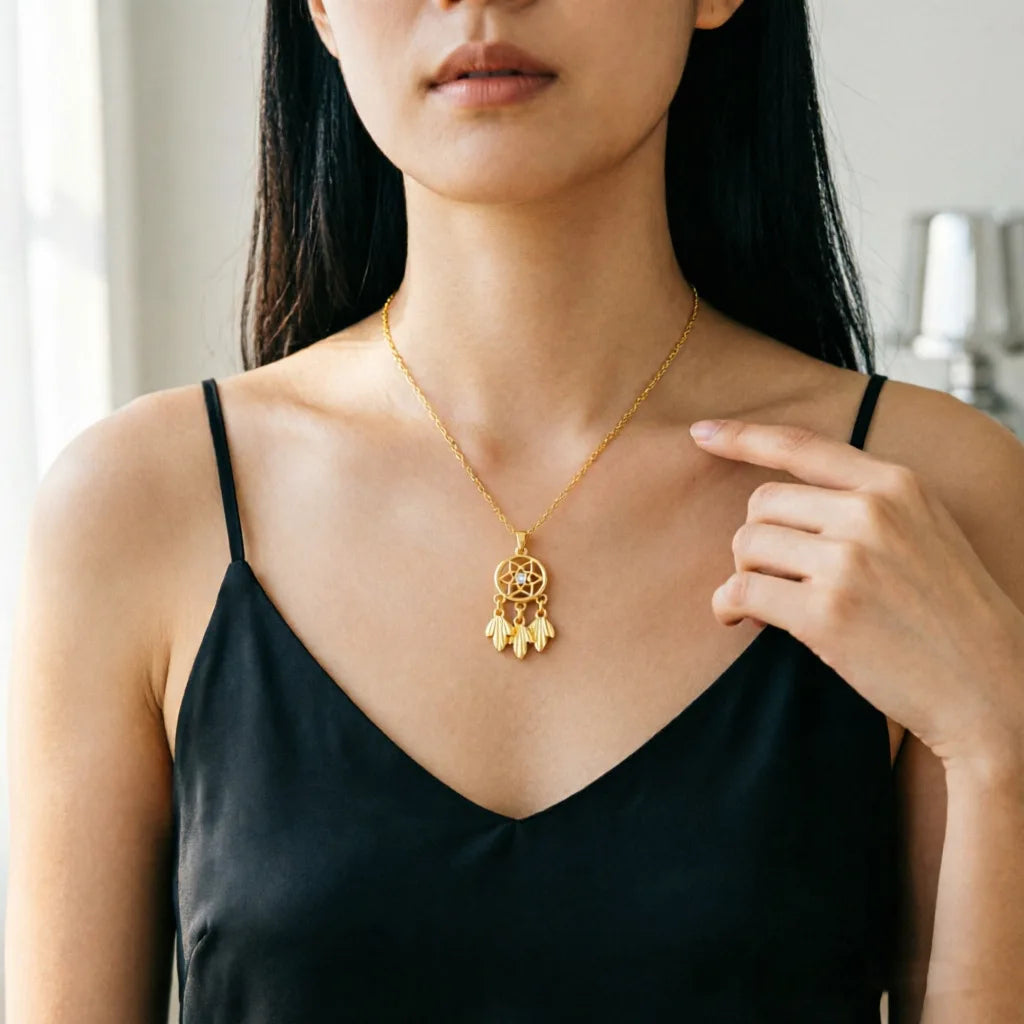 Kette Traumfänger Gold