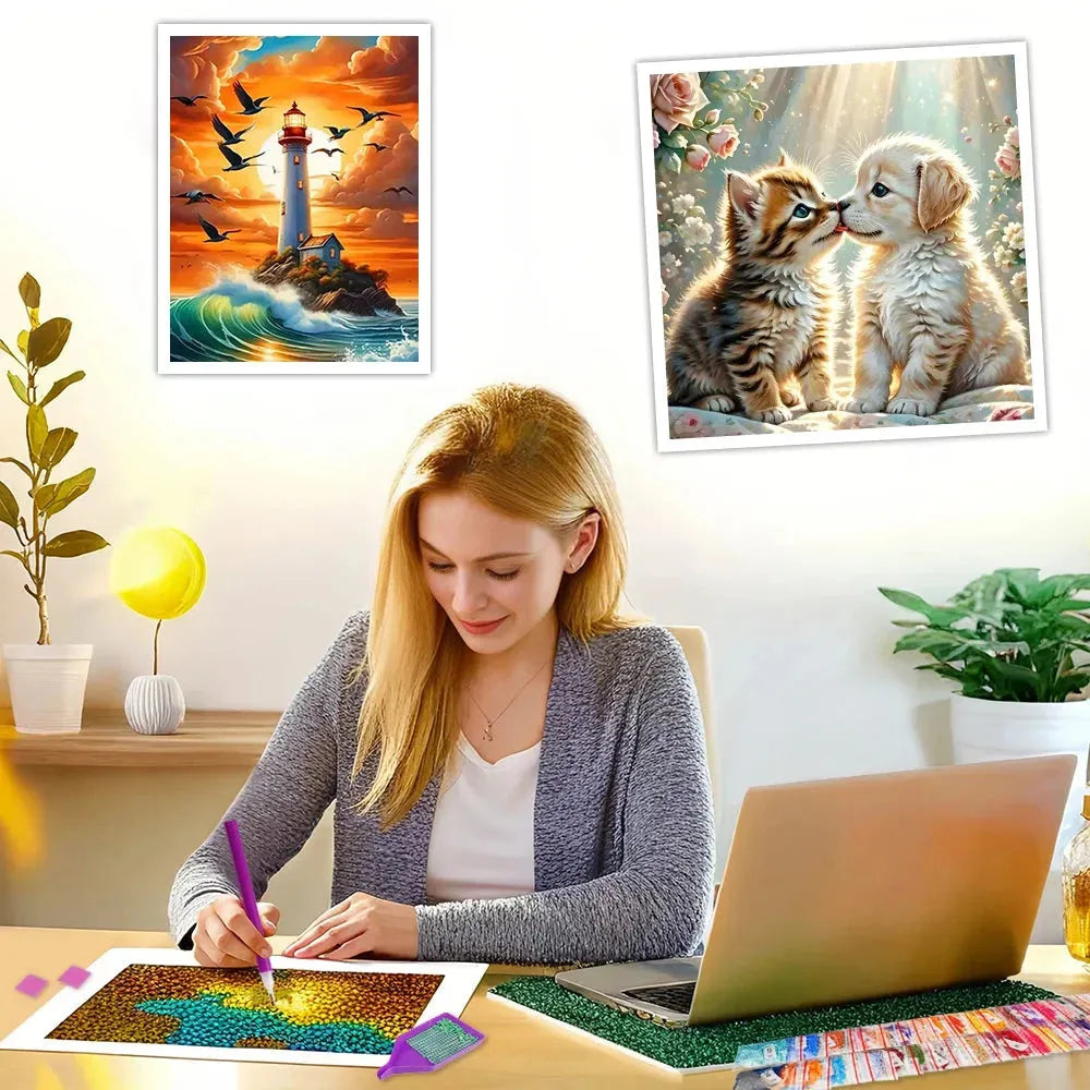 Diamond Painting Wolf Traumfänger