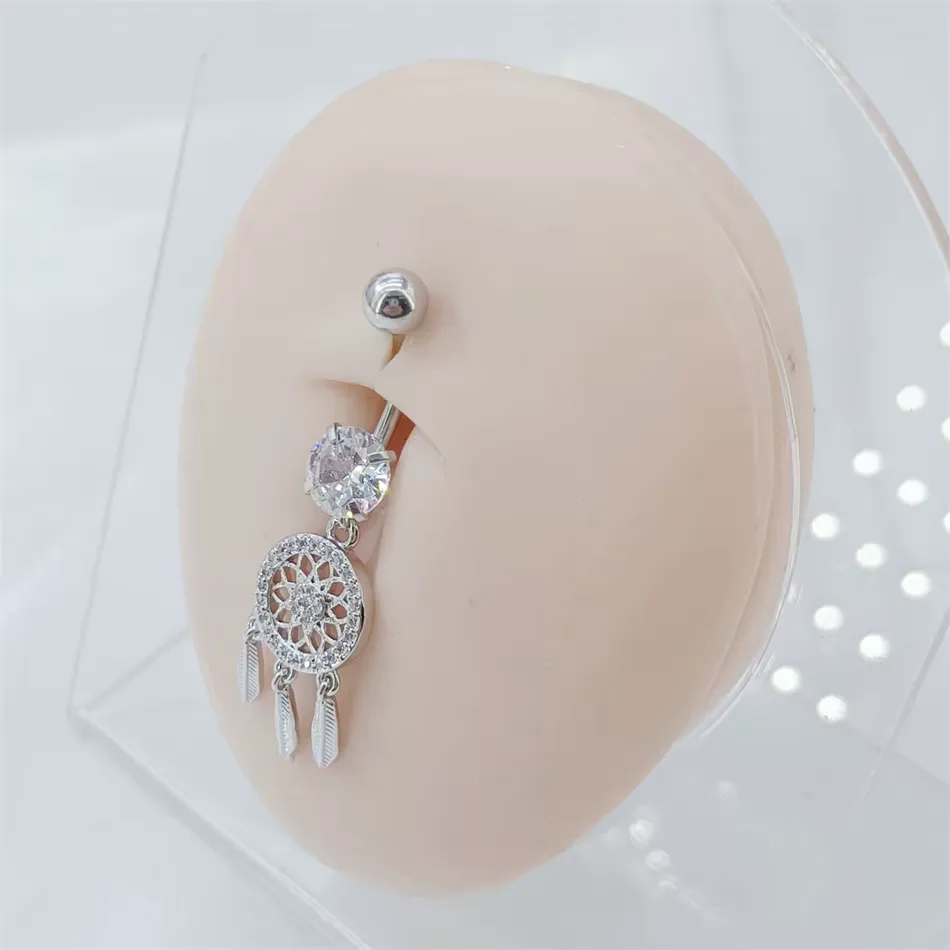 Bauchnabelpiercing Traumfänger Gold 3