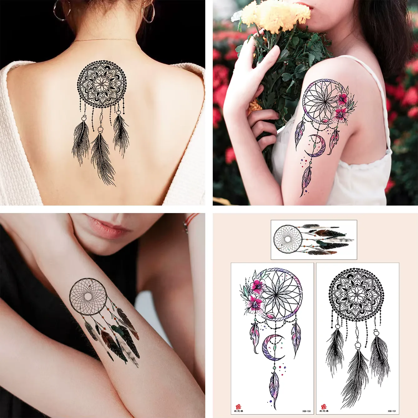 Traumfänger Oberschenkel Tattoo 2
