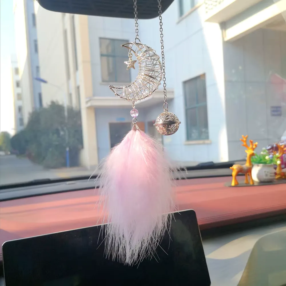 Traumfänger Weiß Rosa 2
