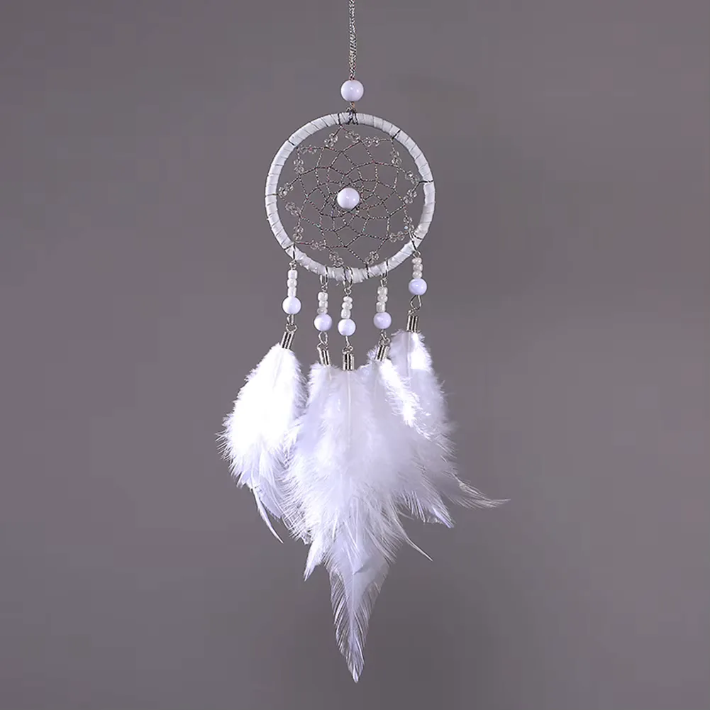 Traumfänger Weiß Boho 2
