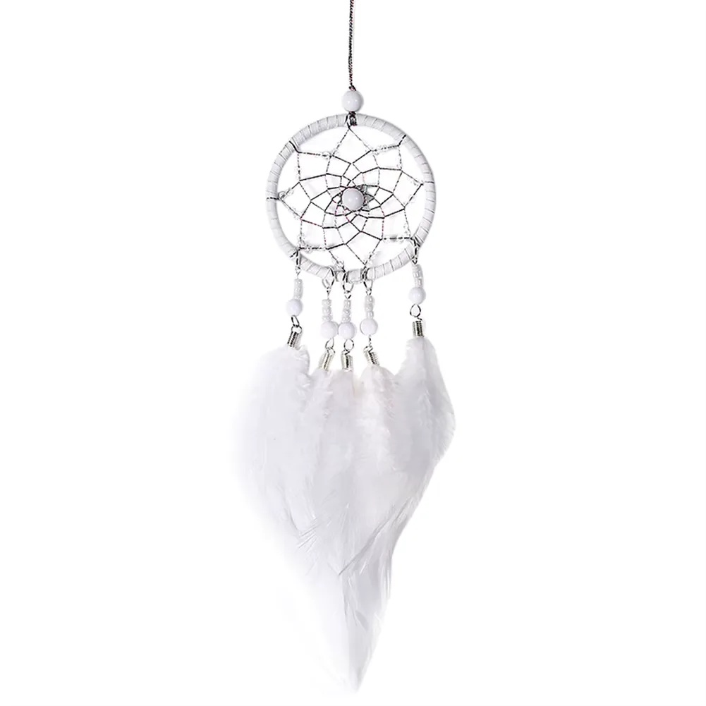 Traumfänger Weiß Boho 3
