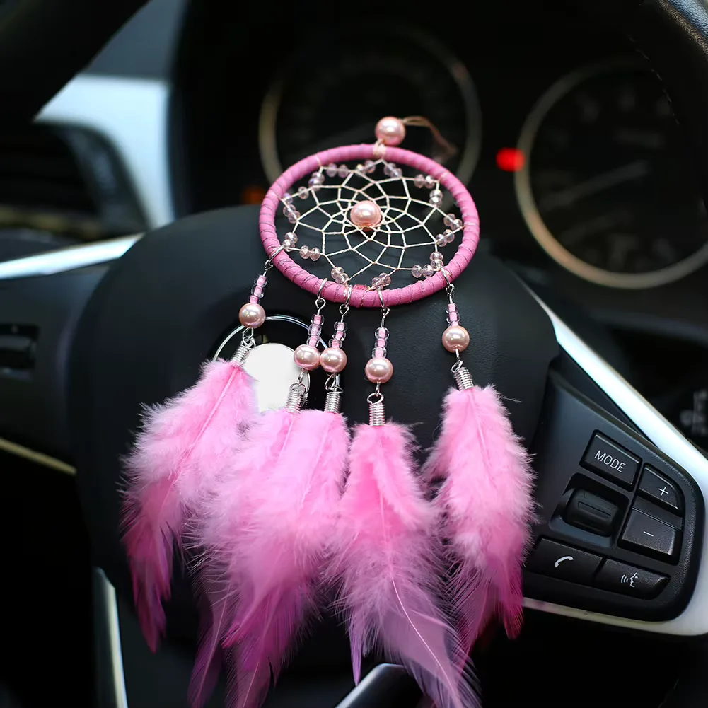 Traumfänger Weiß Boho 4